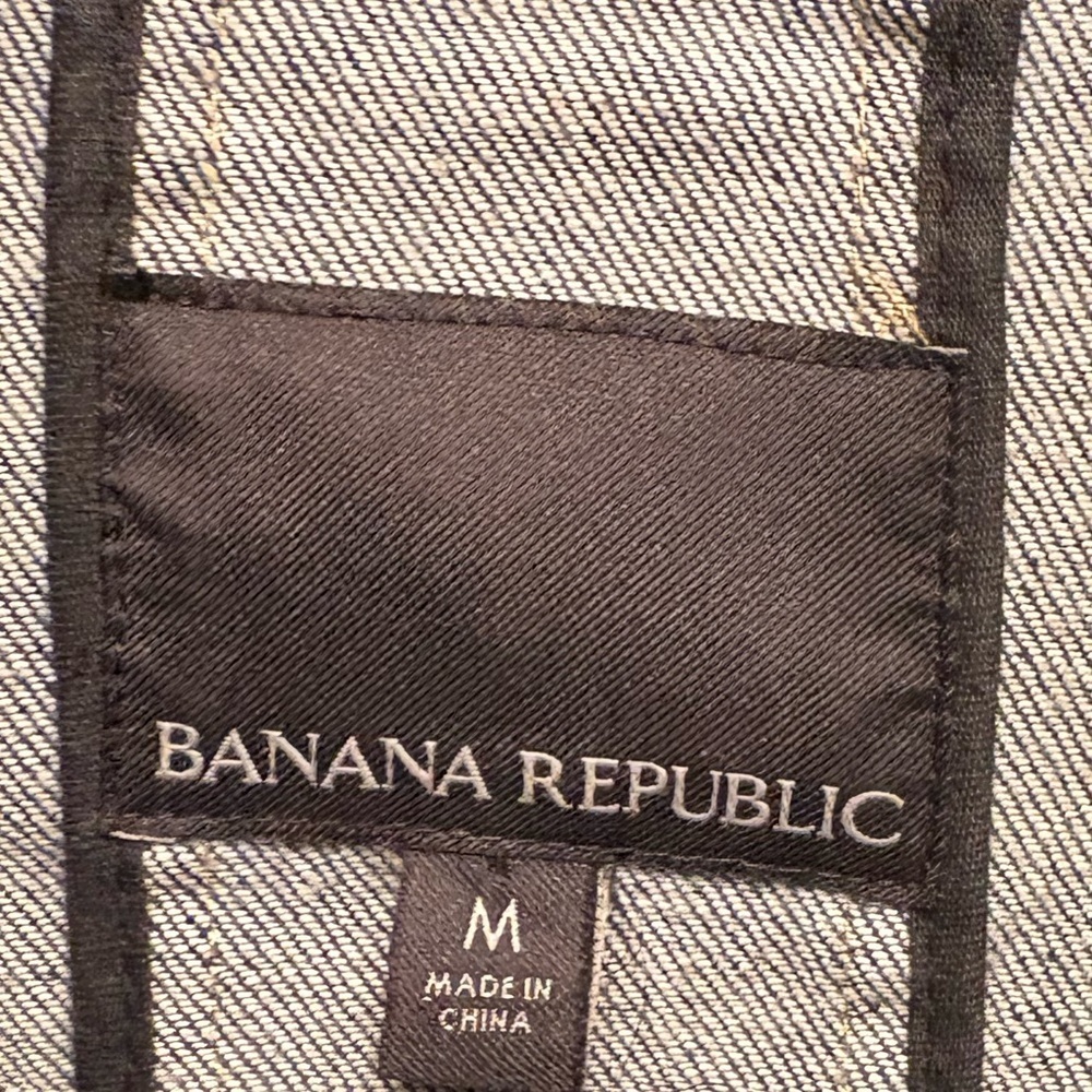 Banana Republic Uma Denim Trench Coat M - Picture 10 of 12